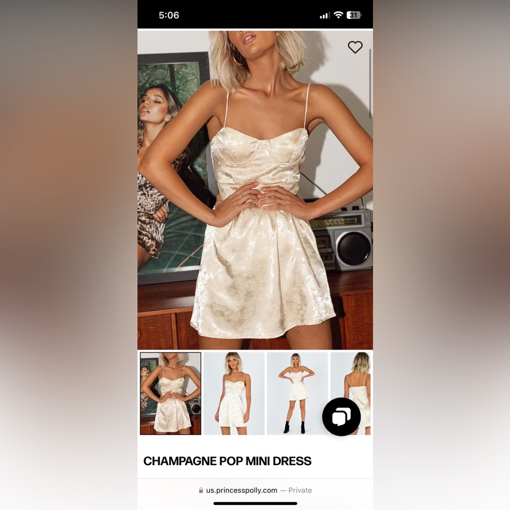 Elegant Yellow Satin Dress